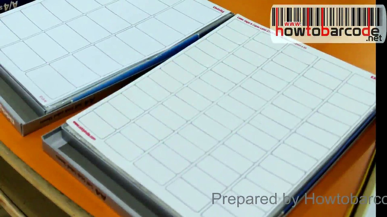 Laser Printer: how to print designed barcodes