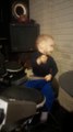 2-year-old rockstar kid plays drums on the pretender by Foo Fighters