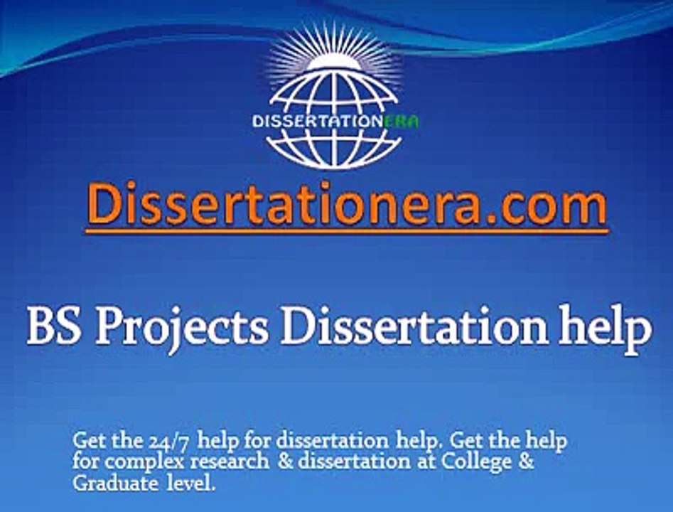 BS Projects Dissertation help