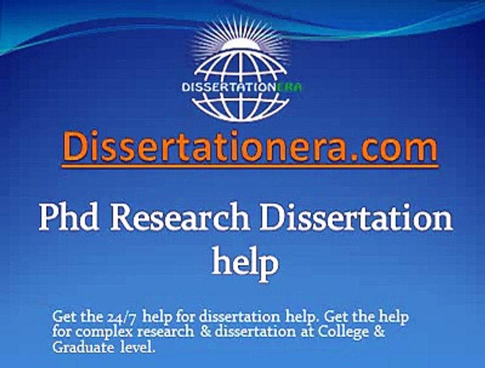Phd Research Dissertation help