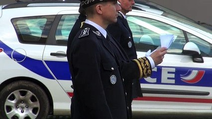 Minute de recueillement à Auxerre en hommage aux policiers victimes de leur devoir