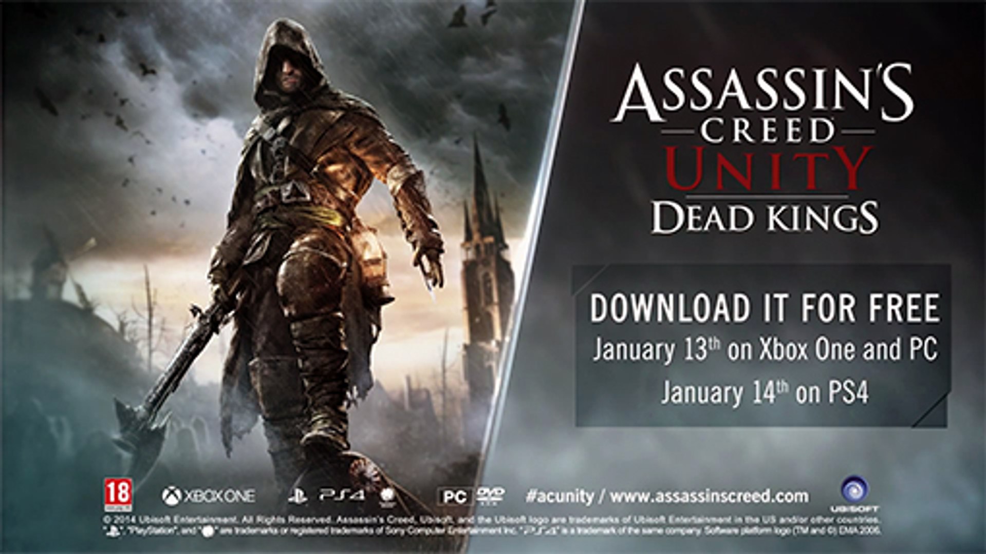 WATCH: Assassin's Creed Unity's free DLC, Dead Kings makes a