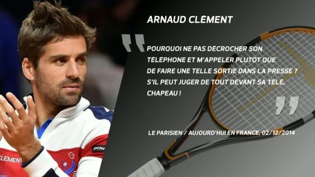 TENNIS - COUPE DAVIS - Clément ne comprend pas Noah