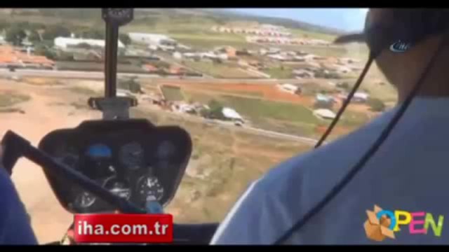 Helikopter Yere Böyle Çakıldı!