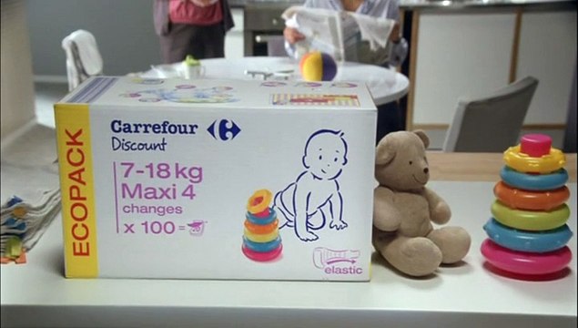 Carrefour - hypermarché - janvier 2010 - Carrefour Discount , Le positif est de retour , couches 20s