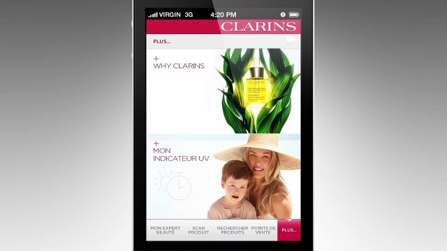 Clarins - produits de beauté, Mon fil rouge beauté - mai 2012