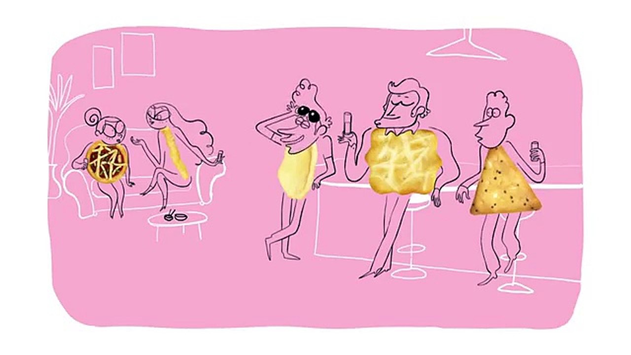 Belin (Mondelez) - biscuits apéritifs, "Ça croustille chez les Belin !" - juillet 2013 - minizza