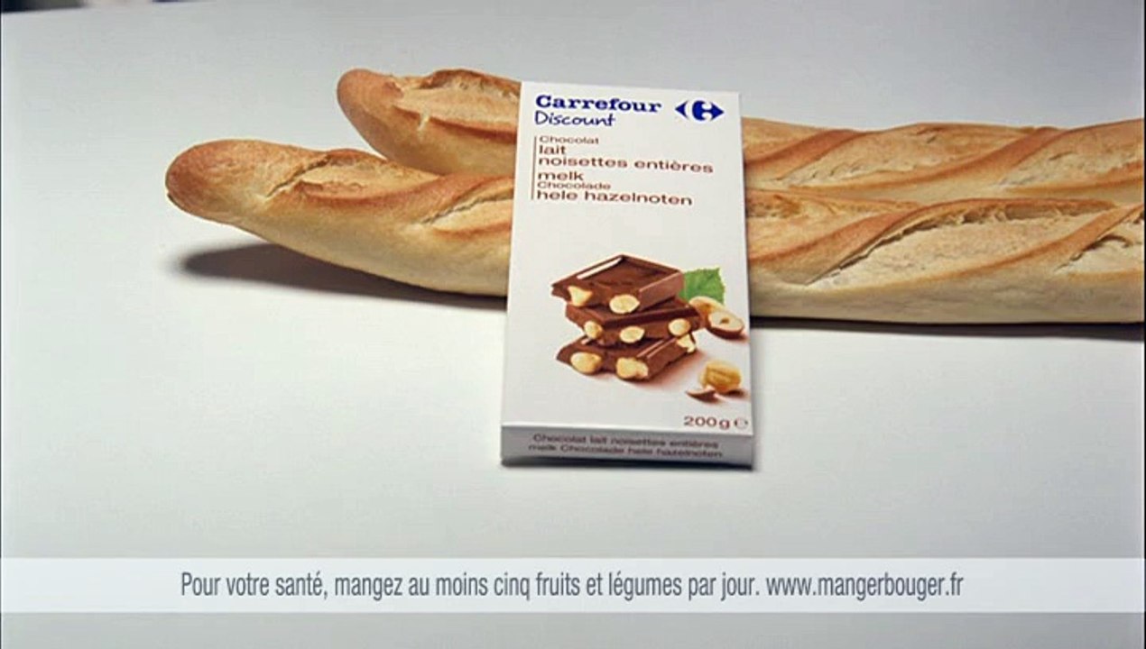 Carrefour - produits Carrefour Discount - mai 2009 - "Les prix bas, c'est chez Carrefour et c'est tous les jours", 20s, Pablo, chocolat