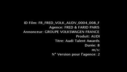 Audi - voitures, "Talents Awards 2012, Projection, L'avenir ne se prédit pas, il s'imagine." - mai 2012
