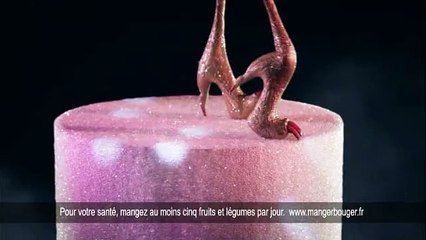 Daddy - demi-morceau de sucre rond - janvier 2010 - "La folie rose", "Daddy, pour un monde plus rose"