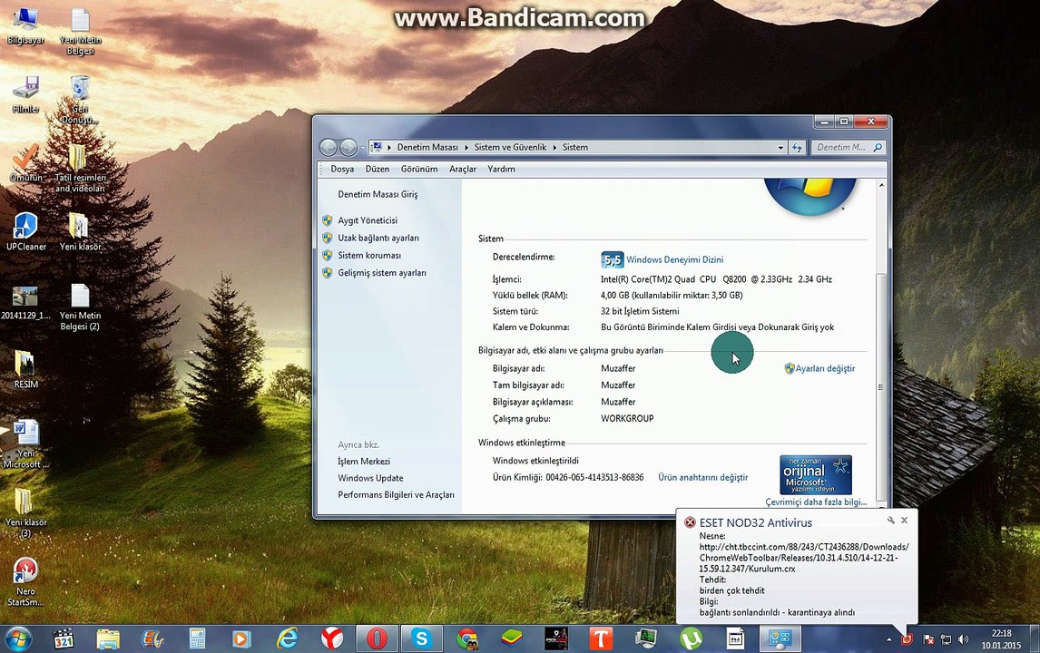 windows7 orjinal yapma oldu 10.01.2015