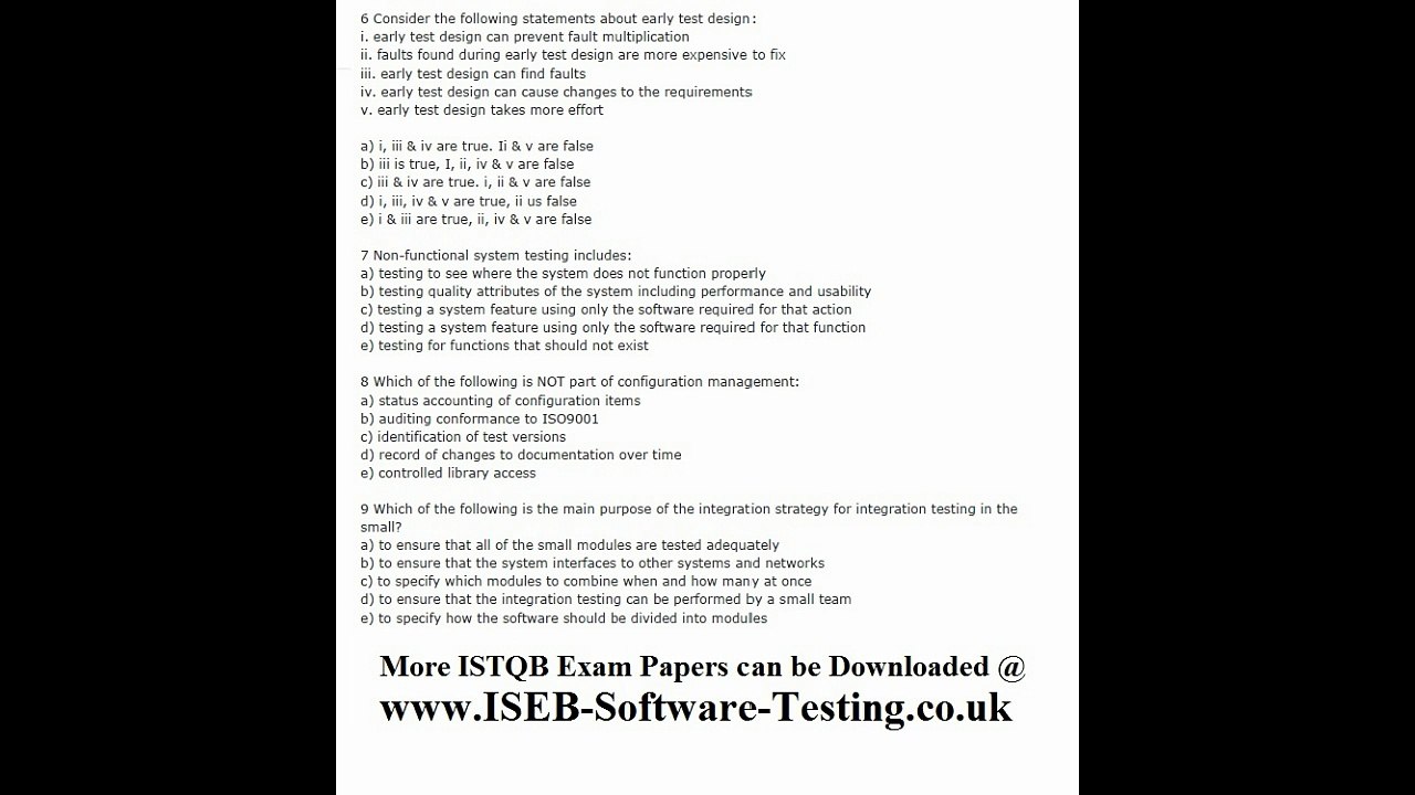 08. Practice Exam Paper - ISTQB Certified Tester - CTFL v4.0