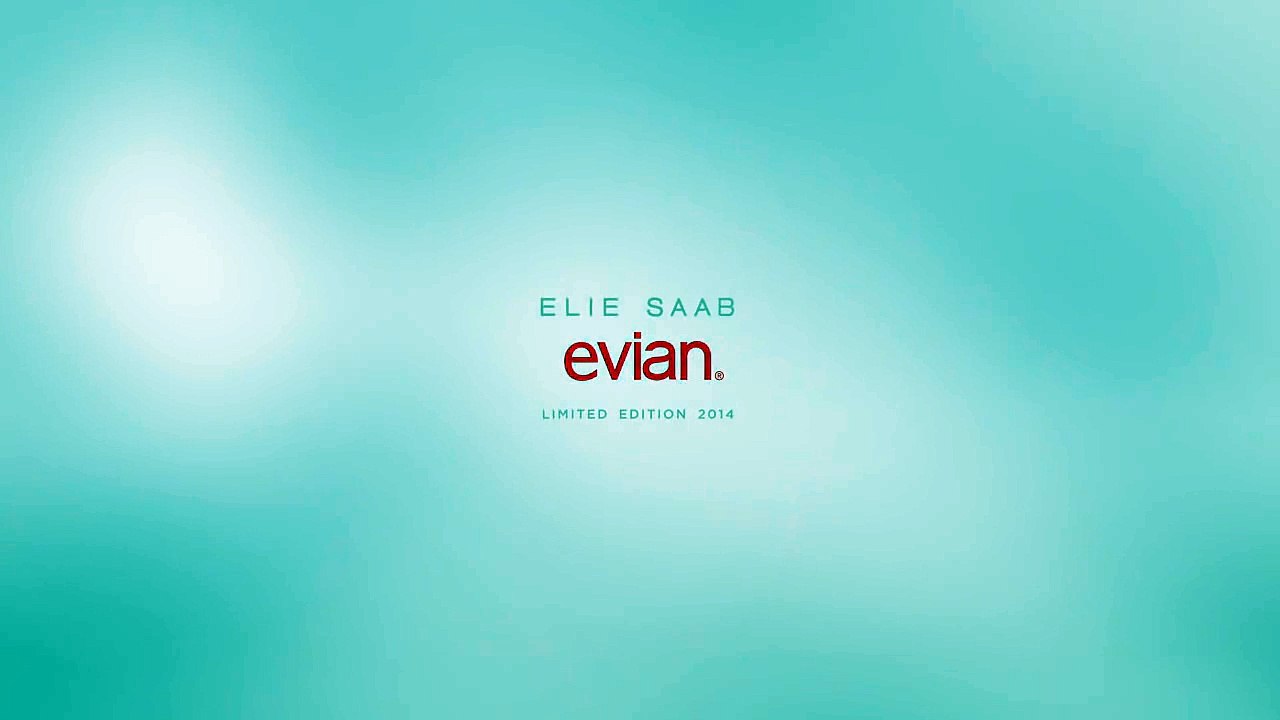 Évian (Danone) - eau minérale, "Édition limitée Elie Saab" - octobre 2013 - "Une ode à la pureté"