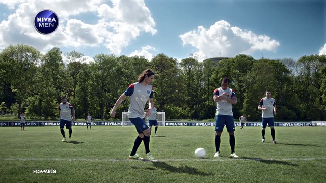 FCB Paris pour Nivea (Beiersdorf) - produits d'hygiène, «Partenariat Nivea Men Paris Saint-Germain» - février 2014