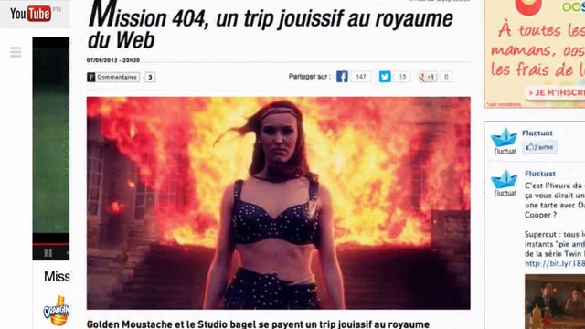 Golden Moustache, Nosite, Studio Bagel pour Orangina (Orangina Schweppes) - soda, Mission 404 : Internet doit rester vivant - juin 2013