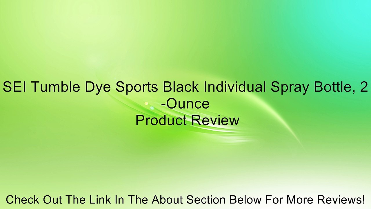 SEI Tumble Dye Sports Black Individual Spray Bottle, 2-Ounce Review
