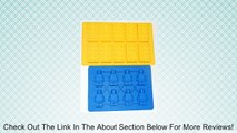 Autumn Leave Yellow Building Brick & Blue & Green Multi-size Minifigure Silicone Ice Tray Candy Mold Set Review