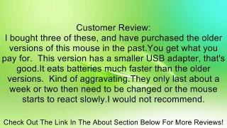 Doinshop Red Cordless USB Receiver Wireless 2.4G Optical Mouse Vista Review