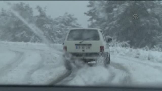 Muğla'nın Yüksek Kesimlerinde Kar Yağışı Etkili Oluyor