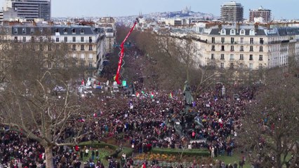 Timelapse grande marche républicaine - Charlie Hebdo - 11 janvier 2015