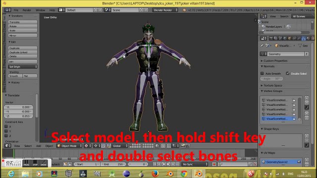 How to Rig a human mesh for animation in blender