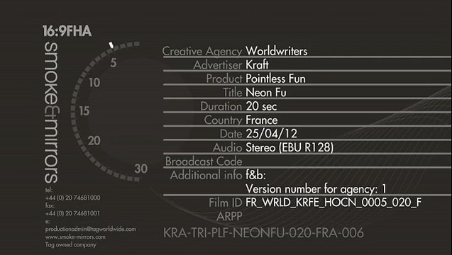 Hollywood (Cadbury) - chewing gum Neon Fu - mai 2012