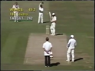 Mike Watkinson, Knocks over Martin Weston, the good old English County Pros