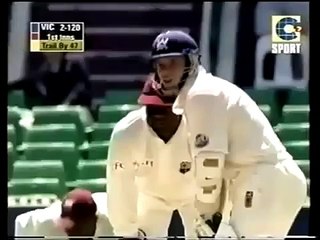 Nixon Maclean and leg spinner Mahendra Nagamooto takes a beating