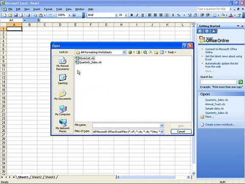 Ms Excel 2003 Training- column width row (Part 12)