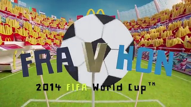 Facebook, Framestore pour McDonald's - restauration rapide, «Fry Futbol» - juillet 2014 - France Honduras