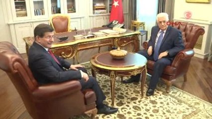 Davutoğlu, Filistin Devlet Başkanı Abbas ile Çalışma Yemeğinde Bir Araya Geldi
