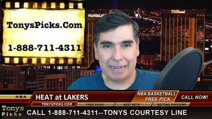 LA Lakers vs. Miami Heat Free Pick Prediction NBA Pro Basketball Odds Preview 1-13-2015