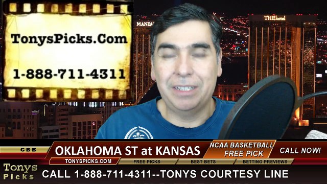 Kansas Jayhawks vs. Oklahoma St Cowboys Free Pick Prediction NCAA College Basketball Odds Preview 1-13-2015