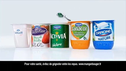 Danone - yaourts, "Même pour les yeux, c'est un régal." - avril 2013 - Coup de cuillère magique