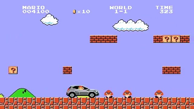 Hakuhodo The Day pour Mercedes-Benz Japon - voiture Mercedes GLA, «Go !, avec Mario, go-gla.jp/gla_mario» - juin 2014