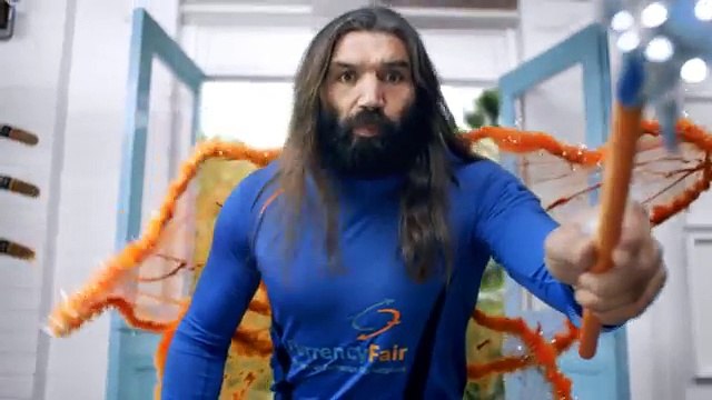 Enter Londres pour Currency Fair - transfert de devises, The CurrencyFairy Chabal, avec Sébastien Chabal - janvier 2014