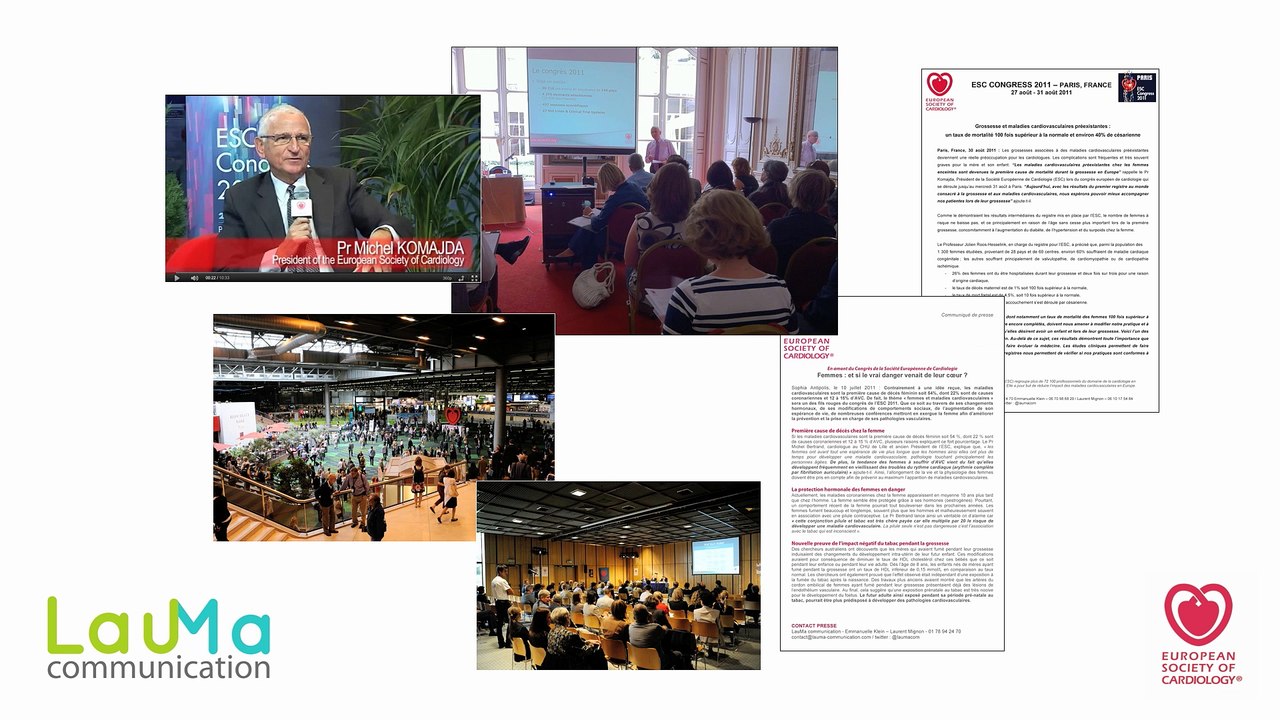 ESC (Société Européenne de Cardiologie) - institution médicale, "Femmes et maladies cardio-vasculaires" - 2011