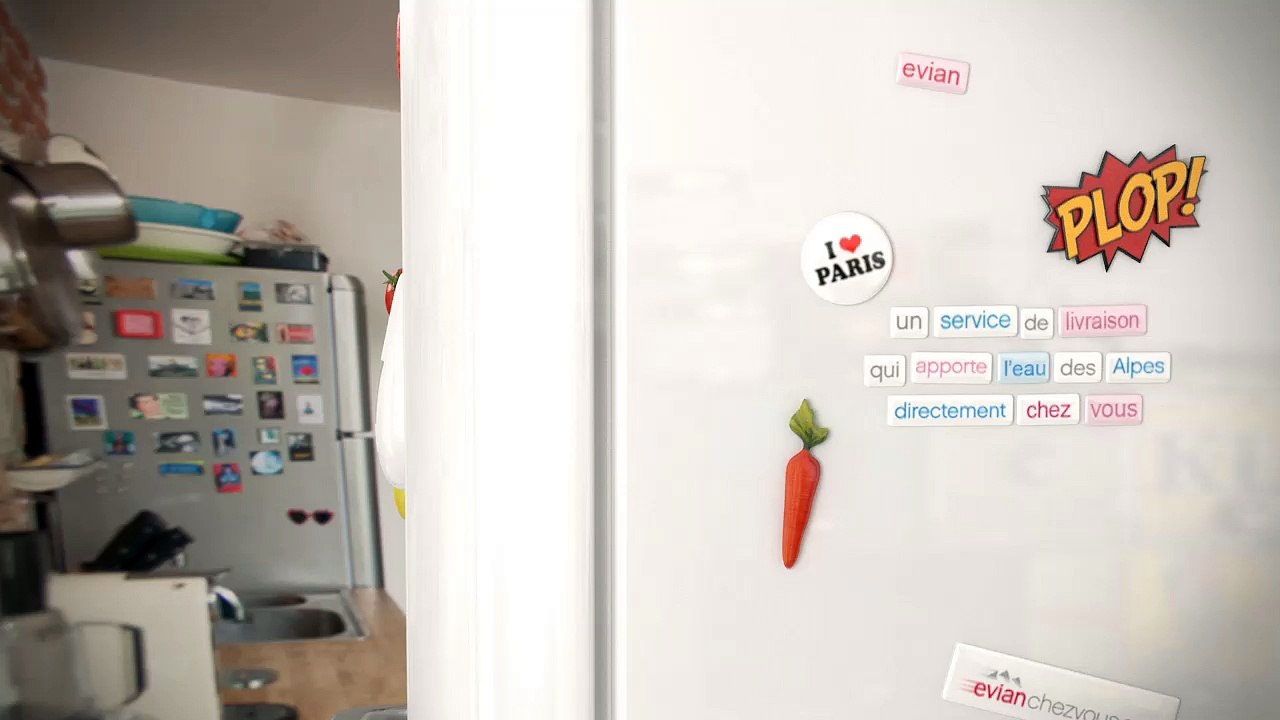 Evian - eau minérale, "La Goutte, Evian Smart Drop" - juin 2012