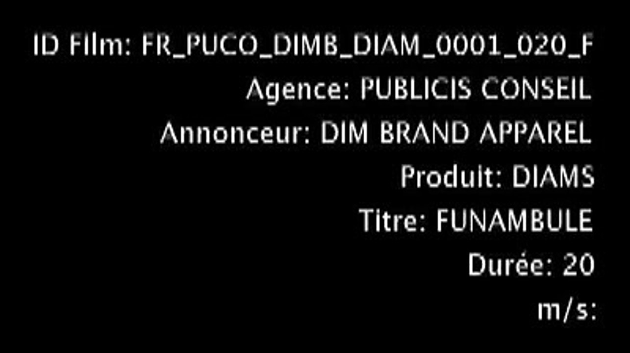 Dim - collants Dim Diam's, "Funambule" - octobre 2011