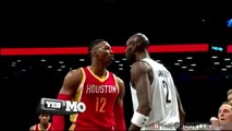 Jogadores da NBA trocam cabeçadas durante partida