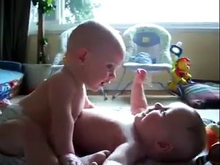 These Baby Boys Know It's Fun to Be Twins!