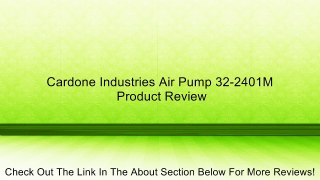 Cardone Industries Air Pump 32-2401M Review