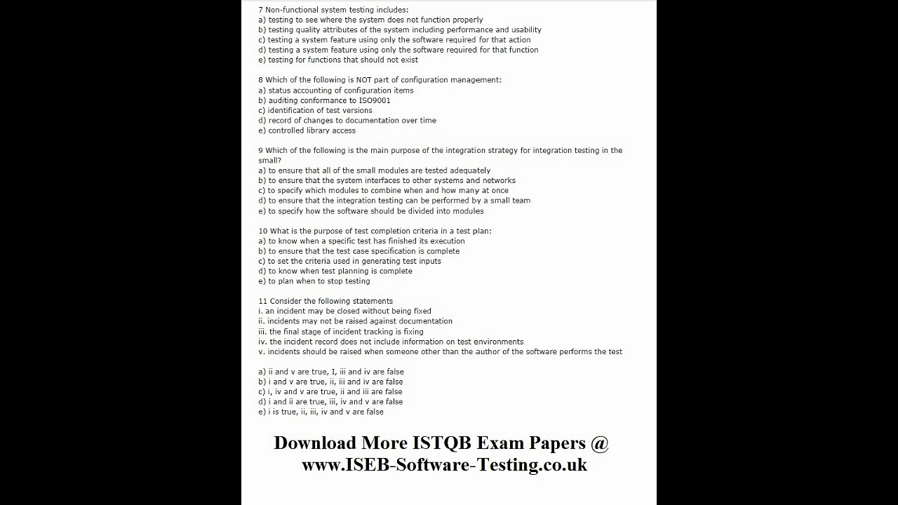 03. Practice Exam Paper - ISTQB Certified Tester - CTFL v4.0