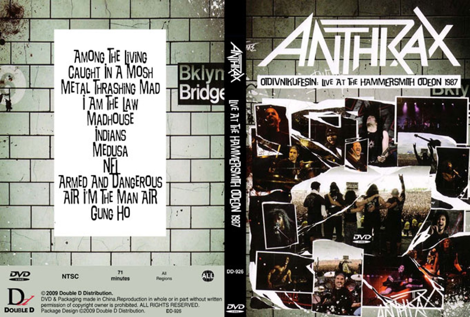 Anthrax - Live at the Hammersmith (Oidivnikufesin 1987) (DVD) (HD) - Vídeo  Dailymotion
