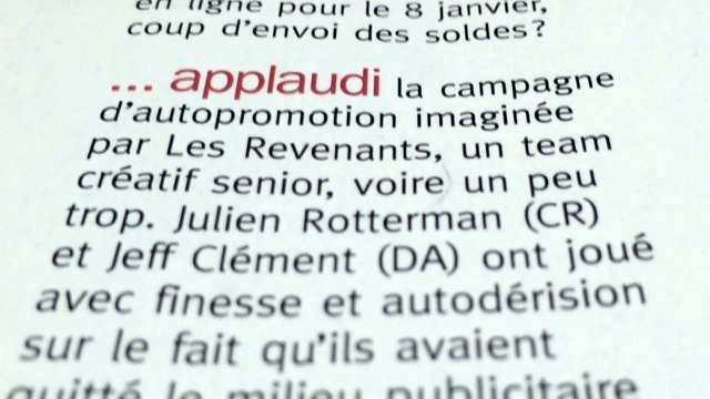 Les Revenants - team créatif Julien Rotterman, Jeff Clément, Team créatif très senior, voire un peu trop - novembre 2013 - rédac' a