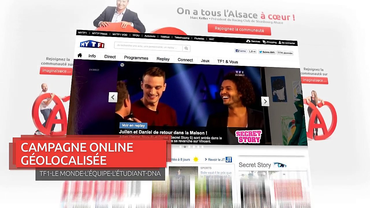 Novembre Communication pour Imaginalsace - région Alsace, "On a tous l'Alsace à coeur" - septembre 2013