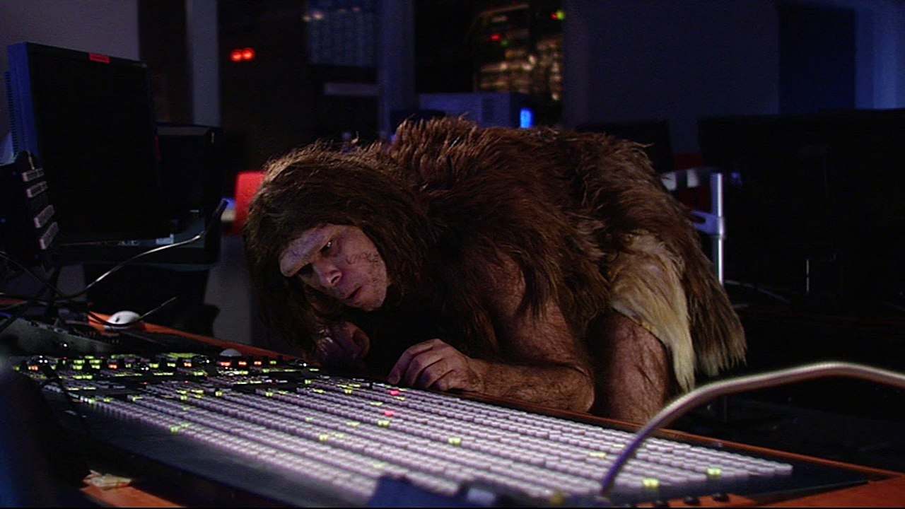 Pages Jaunes - renseignements téléphoniques - juin 2009 - "ça vous réussit", teaser du cro-magnon dans les coulisses de 50 minutes inside