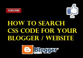 How to Search CSS Menu Code from Google For your Blogger - Part 9