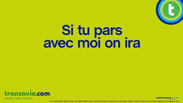 Les Gaulois pour Transavia - compagnie aérienne Transavia.com, Partez vraiment partout - janvier 2014