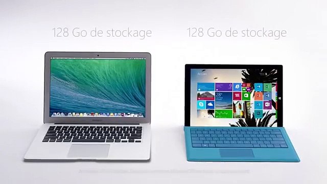 McCann Erickson pour Microsoft - tablette Surface Pro 3, «Surface Pro 3 vs MacBook Air» - novembre 2014